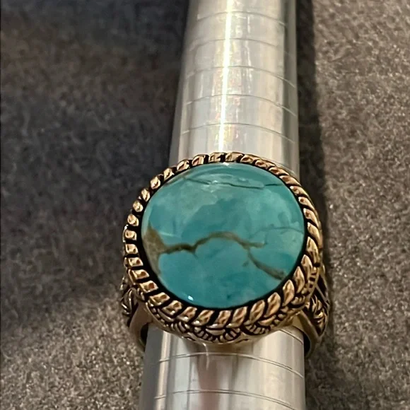 Turquoise Studio Barse Ring-10.5 - Picture 9 of 14
